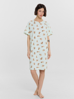 Сорочка Mark Formelle 572385/24-33467ПП-16 собачки_на_светлой_мяте_3_сл_на_пол - фото 5