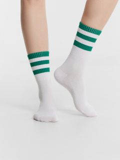 Носки Mark Formelle 217A-3112/253217A белый_зеленка_бордовый_васильковый_рис.1312 - фото 4