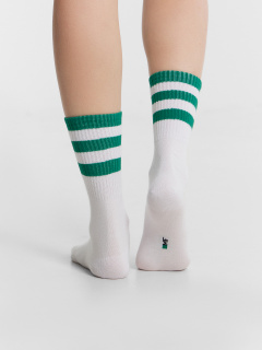 Носки Mark Formelle 217A-3112/253217A белый_зеленка_бордовый_васильковый_рис.1312 - фото 4