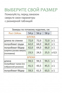 Блуза, брюки Линия Л А-2084 латте - фото 5