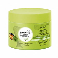 Бальзам-ополаскиватель Belita KERATIN+ПРОТЕИНЫ КАШЕМИРА-Бальзам д/всех тип.волос "Восстановл. и объе - фото 1