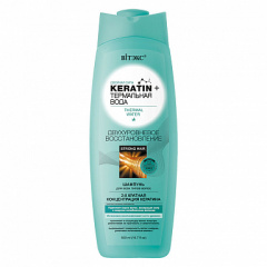 Шампунь Belita KERATIN+ТЕРМ.ВОДА-ШАМПУНЬ д/всех тип.вол. "Двухуровневое восстановл " - фото 1