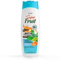Шампунь Belita SuperFRUIT МАТЧА+фрукт.микс Шампунь СВЕЖЕСТЬ И ОЧИЩЕНИЕд/норм.и жирн.в - фото 1