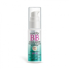 Крем тональный Belita BB-Collagen тональный крем д/лица тон 01 светлый бежевый (Luxury) - фото 1