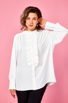 Блуза AVA fashion М-133 молочный - фото 4