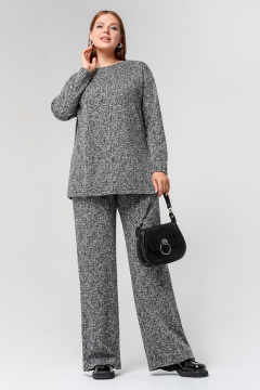 Джемпер La rouge 3311 серый меланж - фото 2