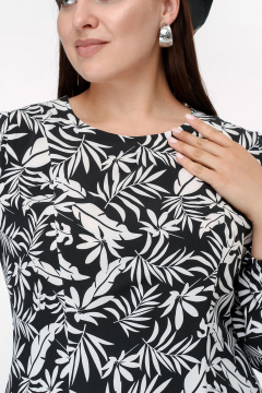 Платье La rouge 5437 черно-белый - фото 5