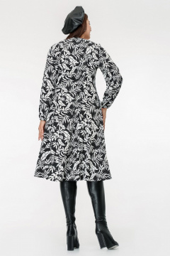 Платье La rouge 5437 черно-белый - фото 4