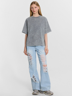 Футболка Mark Formelle 112950/24-ОБР32152Ц-0 ACID_WASH_серый_дым - фото 1