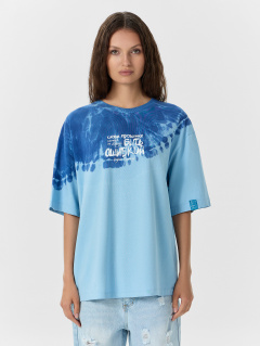Футболка Mark Formelle 112961/24-ОБР33474ПП-0 голубой_тай_дай_002_Tye_Dye_2_сл_на_пол_2сл_на_ - фото 3