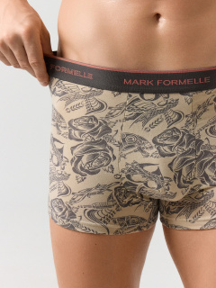 Трусы Mark Formelle 411228-2/25-5164П-5 зелено_голубой_тату_на_бежевом - фото 5