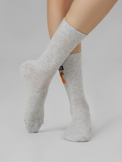 Носки Mark Formelle 217K-2668/23217K-1 св.серый_меланж_рис.2668 - фото 2