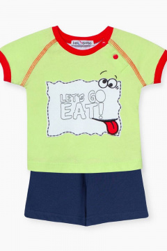 Майка, шорты Bell Bimbo 210515 салат/т.синий - фото 1