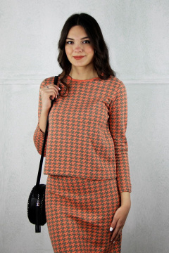 Джемпер, юбка Полесье С0063-18 8С0608-Д43 158,164 коралл - фото 4