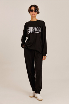 Костюм с брюками и джемпером из трикотажного полотна с вышивкой DILIA 0760-1 - фото 1