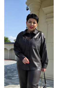 Рубашка Vittoria Queen 26733/1 шоколадный - фото 4