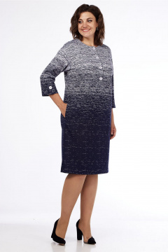 Платье Lady Style Classic 2561 синий_тон - фото 2