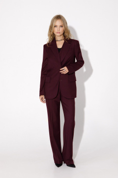 Брюки, жакет, жилет PiRS 4956 бургунди - фото 3