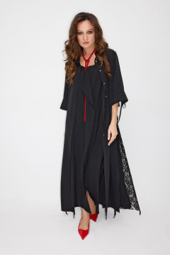 Накидка, платье ElPaiz 1302 черный - фото 1