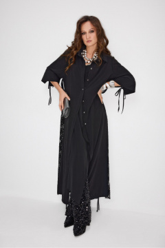 Накидка, платье ElPaiz 1302 черный - фото 2