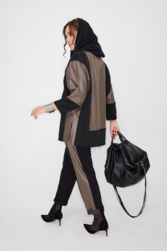 Брюки, туника ElPaiz 1305 черный_с_коричневым - фото 3