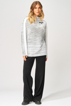 Брюки, джемпер Laikony L-693 черно-белый - фото 2