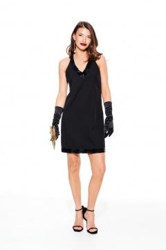 Платье ELLETTO LIFE 1111 черный - фото 1