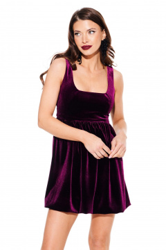 Платье ELLETTO LIFE 1112 баклажан - фото 5