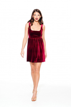 Платье ELLETTO LIFE 1112 вишня - фото 2