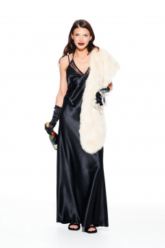 Платье ELLETTO LIFE 1113 черный - фото 2