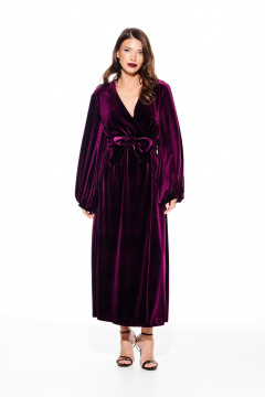 Платье ELLETTO LIFE 1116 баклажан - фото 3