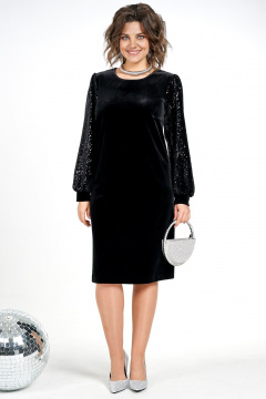 Платье Alani Collection 2475 черный - фото 1