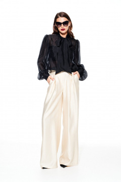 Брюки ELLETTO LIFE 2372 сливочный - фото 2