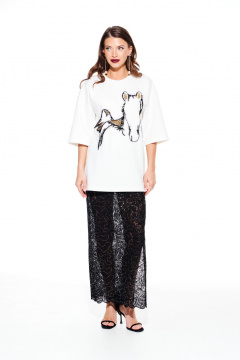 Юбка ELLETTO LIFE 2373 черный - фото 5