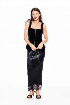 Блуза ELLETTO LIFE 3919 черный - фото 3