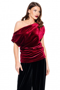 Блуза ELLETTO LIFE 3923 вишня - фото 5