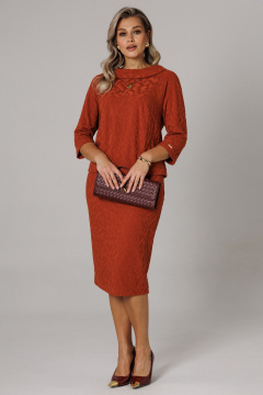 Блуза, юбка Anastasia 1303 терракот - фото 2