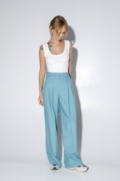 Брюки, жакет PiRS 5211 серо-бирюзовый - фото 4