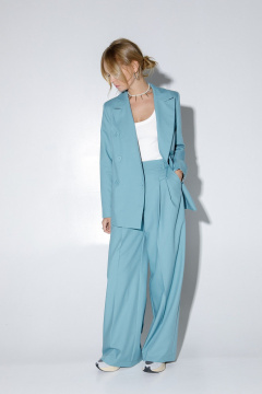 Брюки, жакет PiRS 5211 серо-бирюзовый - фото 2