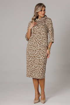 Блуза, юбка Anastasia 1303 кофейный_принт - фото 2