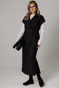 Жилет, юбка Anastasia 1305 черный - фото 2