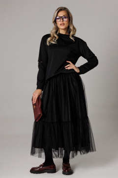 Джемпер, юбка Anastasia 1294 черный - фото 2