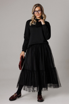 Джемпер, юбка Anastasia 1294 черный - фото 1