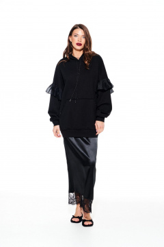 Толстовка ELLETTO LIFE 3930 черный - фото 3