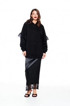 Толстовка ELLETTO LIFE 3930 черный - фото 2