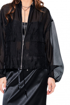 Блуза ELLETTO LIFE 3932 черный - фото 5