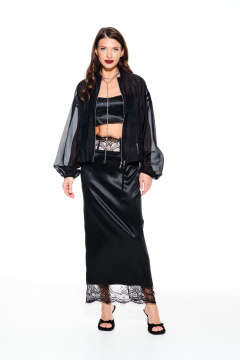 Блуза ELLETTO LIFE 3932 черный - фото 2