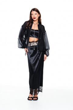 Блуза ELLETTO LIFE 3932 черный - фото 3