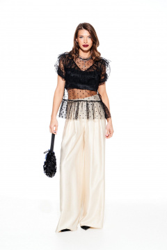 Блуза ELLETTO LIFE 3934 черный - фото 3