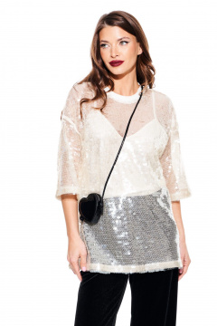 Блуза ELLETTO LIFE 3936 бежевый - фото 5